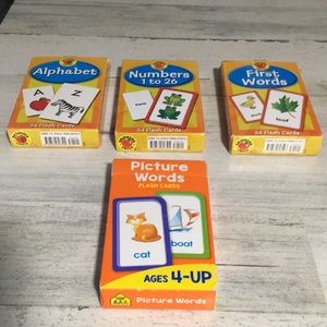 Flash cards. First Words Numbers 1-26 Alphabet & Pictures